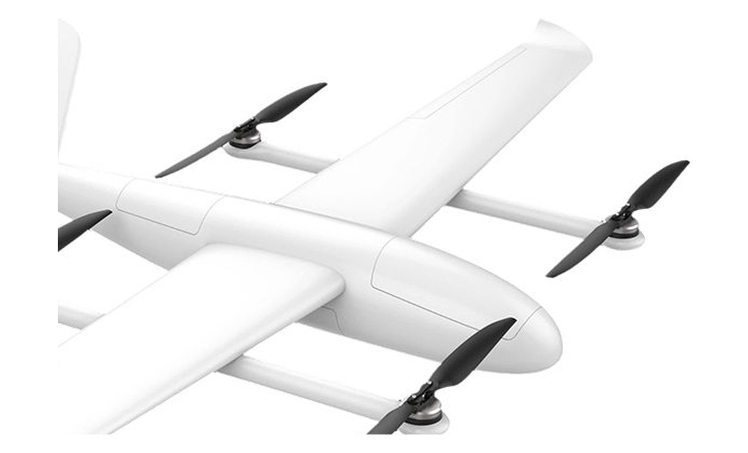 Top view of the assembled Mark 4 carbon frame, arms and plates visible