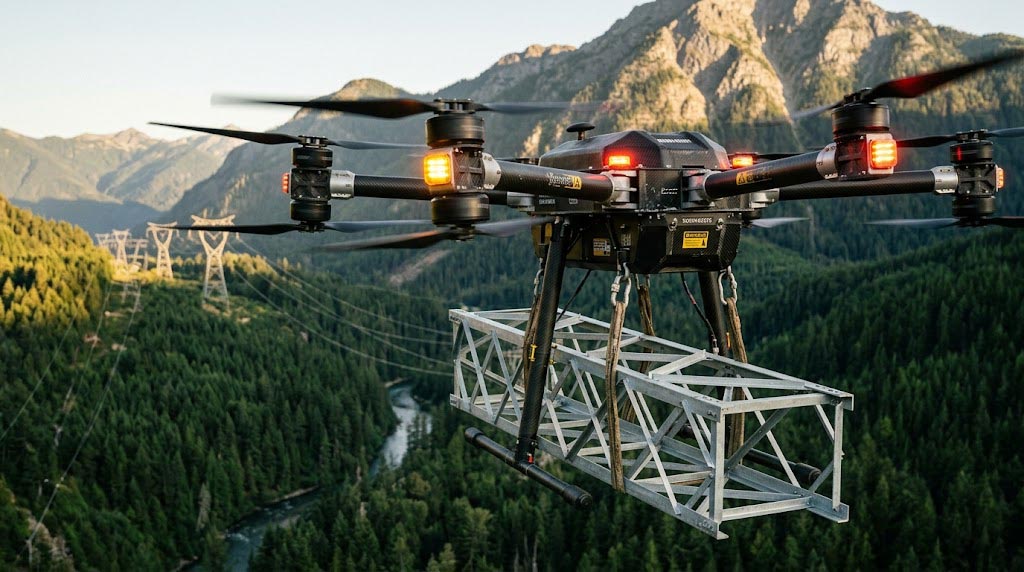 Selection of 4-ton industrial drone: balance point between load and endurance
