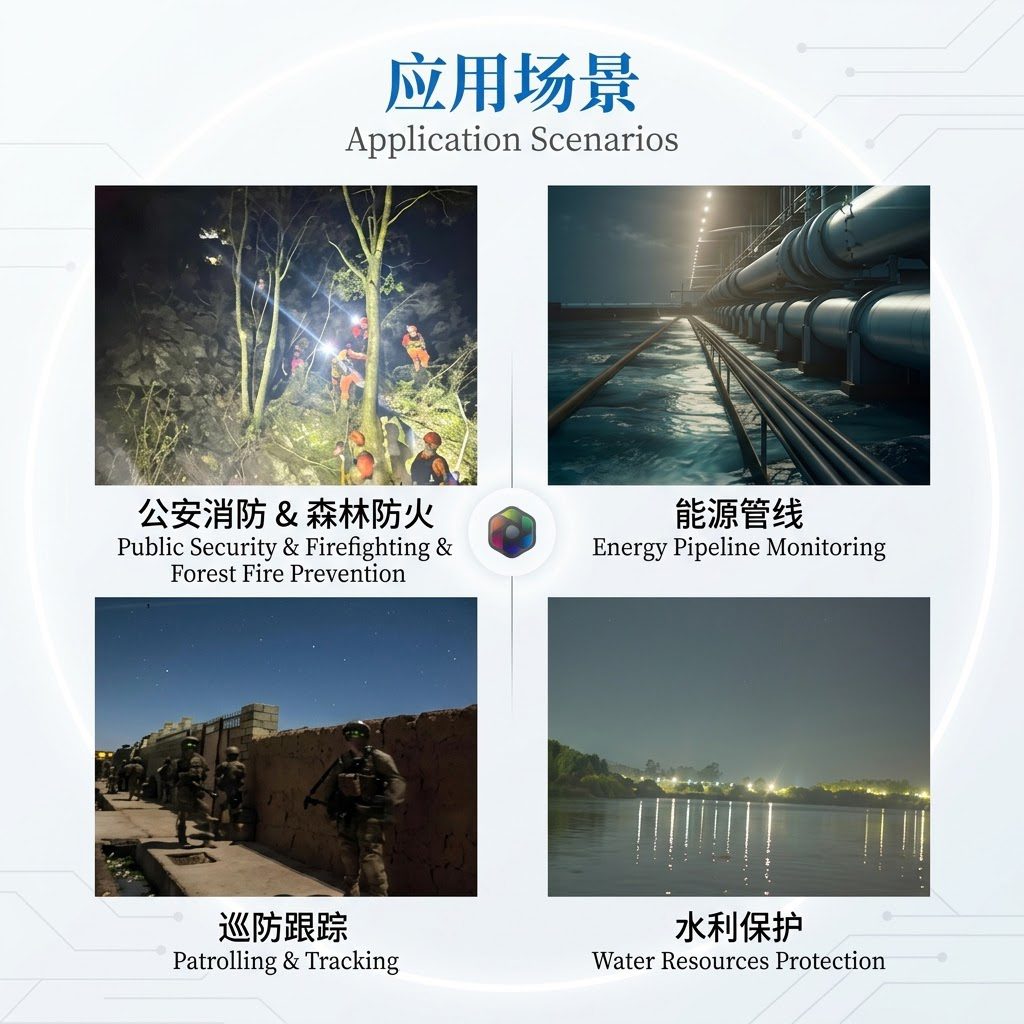 رؤية ليلية كاملة الألوان ذات 3 محاور Gimbal YL-W1 image 3