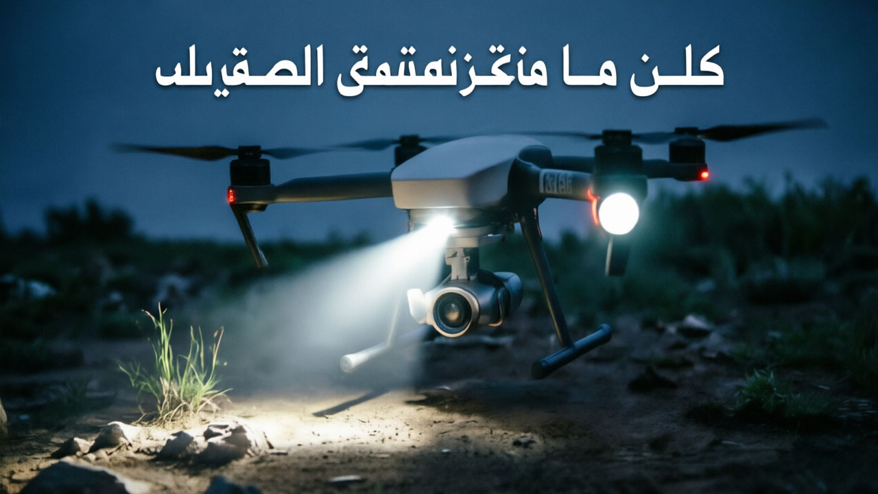 دليل معلمات كشاف الطائرات بدون طيار: اللومن وزاوية الشعاع والوزن