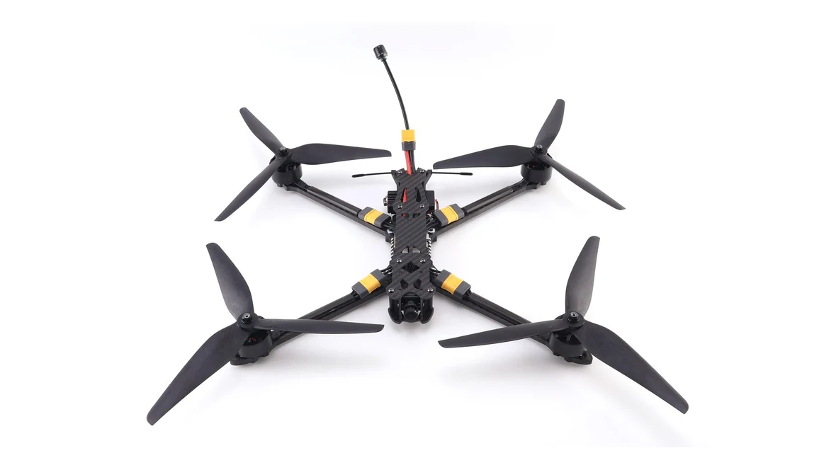 درون FPV ثقيل الحمل 10 إنش، هيكل من ألياف الكربون ومسافة بين المحورين 427 مم