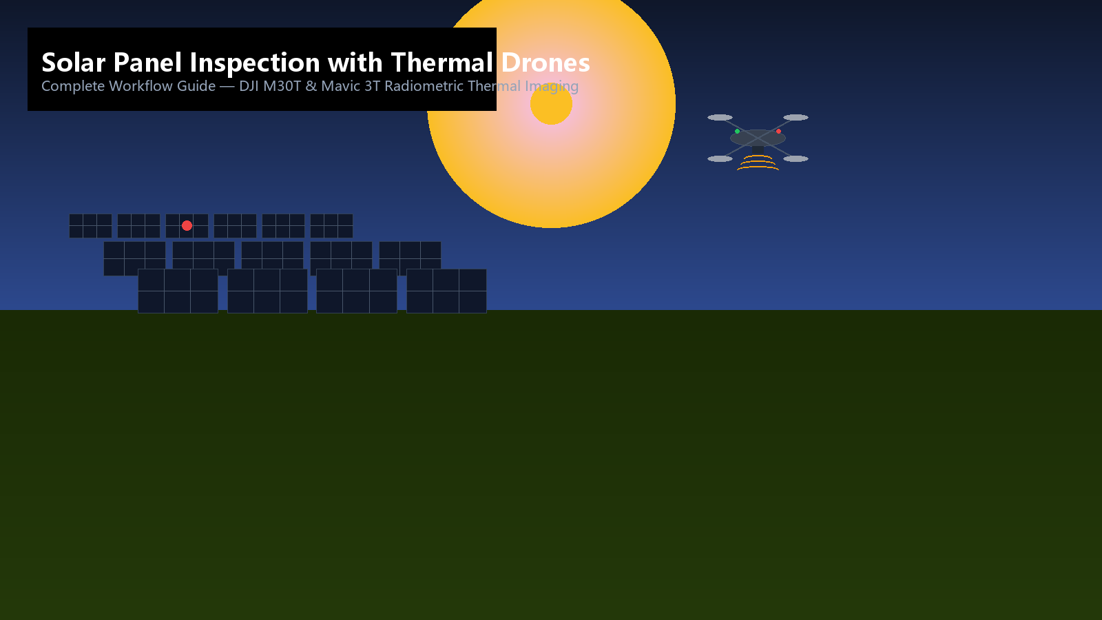 Solar Panel Inspection with Thermal Drones: Complete Workflow